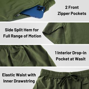 Shorts de jogging pour hommes de haute qualité, 220 grammes, 75% coton, 25% polyester, respirants, séchage rapide, shorts de sport décontractés pour hommes - Product Image 5