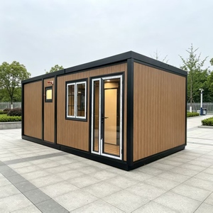 Maison conteneur pliable préfabriquée moderne et respirante 20FT, module de vie extensible à double aile, design hôtelier moderne du milieu du siècle - Product Image 4