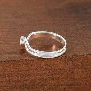 S925 Sterling Silver Square Shape Garnet Gemstone Fine Ring Bezel Setting Minimalist Geometric Design Everyday Wear Fine Jewelry - Product Image 4