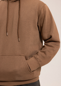Top Quality OEM Custom Men’s Hooded Sweatshirt Cotton <b>Blend</b> Pullover Solid Winter Hoodie Top Quality Breathable Men's Hoodie - Product Image 5