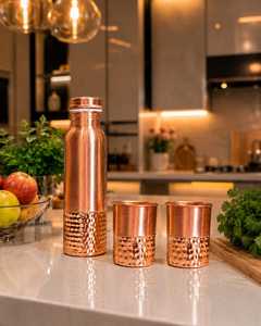 Decorative Vintage Style Copper Water Bottle at Low Price Nice Quality Handmade Eco-Friendly <b>Drinkware</b> European Style Hot Sale - Product Image 4