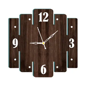 Rustic Wooden <b>Clock</b> Handmade Decorative Natural Wood Wall Hanging <b>Clock</b> For Home Handmade Wooden <b>Clock</b> By AALIYAN IMPEX - Product Image 1
