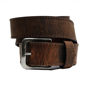 Accessoires Cadeaux Boucle Or Argent Fini Naturel 100% Cuir Véritable Authentique Vintage Tendance Robuste - Product Image 3