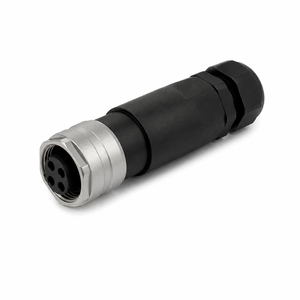 Conector Industrial de Ángulo Recto Negro, Enchufe Hembra de 9 Pines, Adaptador de Cable para Cableado de Equipos - Product Image 3