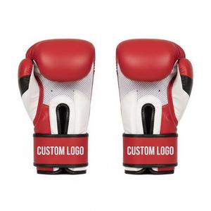 นวมชกมวยหนังแท้ระดับมืออาชีพ พร้อมโลโก้สั่งทำพิเศษ สำหรับฝึกซ้อมและต่อยมวยไทยและคิกบ็อกซิ่ง ขนาด 10 ออนซ์ ถึง 16 ออนซ์ - Product Image 3