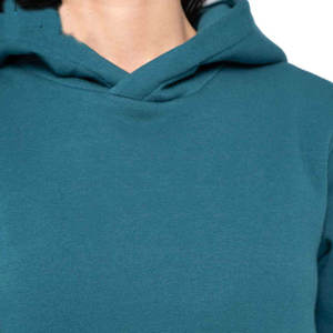 Sudadera con Capucha Unisex Color Verde Azulado, Corte Personalizado, Color Sólido, Informal, Tejido de Felpa, Poliéster/Algodón, 340g, Transpirable, Ropa de Otoño - Product Image 6