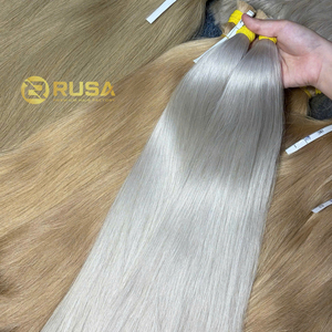 Extensiones de Cabello Humano Virgen Vietnamita Rusa Hanoi, Sin Procesar, a Granel, Doble Trama, Súper Doble, 100g, Puntas Completas - Product Image 5