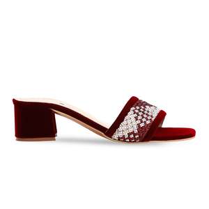 Maroon Fancy Sports pour Chaussons FN7748 - Product Image 3