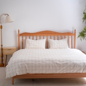 Textiles de maison, tissu en lin et coton mélangé, tissu pour literie, doux, respirant, durable, ensembles de literie 4 pièces, OEM ODM - Product Image 5