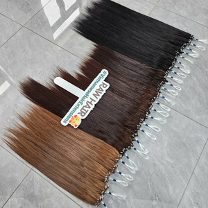 ผมต่อ GUGU HAIR H6 เกรดเวอร์จิ้นเวียดนาม แบบเส้นมองไม่เห็น จัดเรียงเกล็ดผม ไมโครลูป ปลายผมแบบดับเบิ้ลดรอน บาค์ นิน - Product Image 5