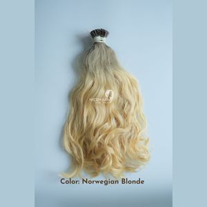 Usine en gros 100% vierge kératine humaine pointe plate Extensions de cheveux longue durée lisse vague naturelle Look sans enchevêtrement - Product Image 3