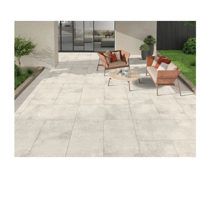 กระเบื้องปูพื้นลายหินสีเทาอ่อนธรรมชาติ สำหรับใช้ภายนอก/ภายใน ขนาด 600x600 มม. เหมาะสำหรับห้องครัว บ้านพักตากอากาศ ห้างสรรพสินค้า และสวน - Product Image 1