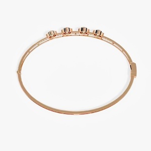 New Round Shape Moissanite Diamond Tennis Bracelet Bezel Setting 18K Yellow Gold Diamond Bracelet <b>for</b> Both <b>Men</b> and Women - Product Image 2