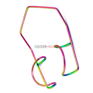 เครื่องมือตรวจตาแบบมีสายสแตนเลส ยี่ห้อ Barraquer ขนาด 15 มม. แบบโค้งงอ ความยาว 4 ซม. สำหรับการฝึกผ่าตัดตา - Product Image 4