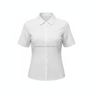 Uniforme de personnel unisexe blanc respirant sur mesure OEM en gros - Product Image 5
