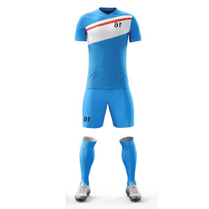 Tenue de basketball personnalisée couleur unie, service OEM, tailles enfant et junior, uniforme d'équipe de football en polyester/spandex compressif - Product Image 3