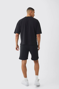 Venta caliente al por mayor de alta calidad personalizado Jogger desgaste de verano de los hombres de Slim Fit manga Casual traje deportivo hombres chándales - Product Image 2