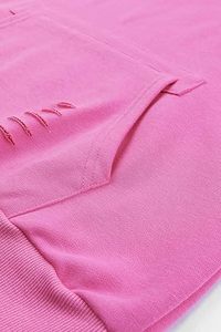 SFIVE INDUSTRIES Sudaderas con Capucha Personalizadas al por Mayor para Mujer, Color Rosa, Estilo Desgastado, Transpirables, para Mujer, Talla Grande - Product Image 4