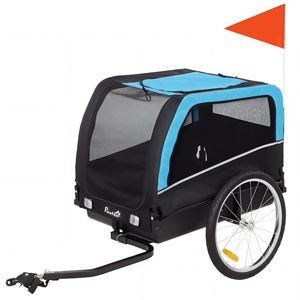 Rimorchio per Bicicletta per Cani con Ruote da 20 Pollici, Sgancio Rapido, Riflettori e Bandiera, Trasportino per Animali - Product Image 1