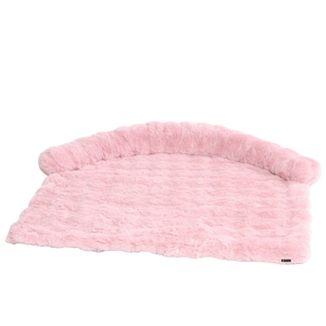 Cama para Perros con Cubierta de Sofá Afelpada y Acogedora, Color Rosa, con Bordes de Soporte, Cama Suave y Cómoda para Perros - Product Image 1