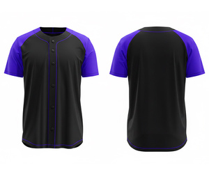 เสื้อเบสบอลแบบซับลิเมชั่นเต็มตัวสั่งทำพิเศษ คุณภาพสูงสำหรับทีม |   ชุดเบสบอลโพลีเอสเตอร์ระบายอากาศได้ดี - Product Image 5