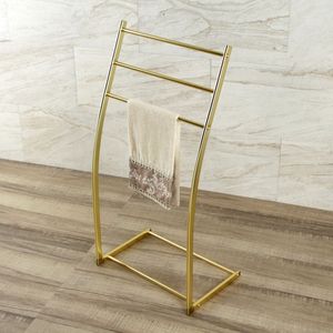 Home Decor Metal Towel Stand Holder For Bathroom Freestanding <b>Rack</b> With Elegant Frame And Strong Structure - Product Image 6