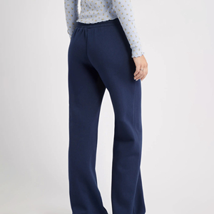 Custom Women's Winter Formal Fleece <b>Lined</b> Straight Jogger <b>Pants</b> 100% Cotton Elastic Waist Oversized Sweatpants Pockets - Product Image 6