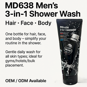 Gel de Ducha 3 en 1 Coreano para Hombre, Lavado Facial, Corporal y Capilar, 200 ml, Refrescante, OEM - Product Image 5