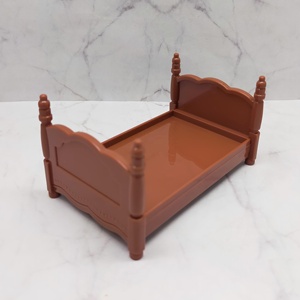 Charming <b>Miniature</b> Bed Set Decor for Your Doll House - Product Image 2