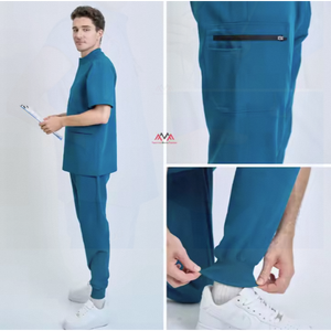 Ensemble de blouses médicales de haute qualité OEM 13 couleurs pour hôpitaux Uniformes de vêtements médicaux de meilleure qualité pour le personnel hospitalier du Vietnam - Product Image 1