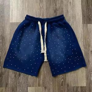 <b>Mens</b> Acid Wash Sweat Shorts Elastic Waist Lightweight Cotton Fabric Comfortable Fit Casual Summer <b>Lounge</b> Gym Solid Eco-Friendly - Product Image 6