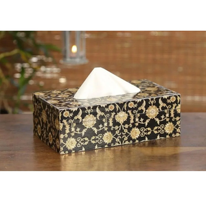 AZ ENTERPRISES Boîte à mouchoirs décorative classique en bois à motif floral, imprimée Meena, faite à la main, écologique, durable, pour la maison - Product Image 6