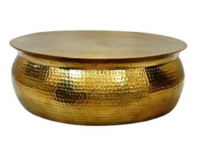 โต๊ะกาแฟอะลูมิเนียมทันสมัย ดีไซน์ลายตอก  รักษ์โลก ทนทาน  ตกแต่งสไตล์โบราณ สำหรับห้องนั่งเล่นและคาเฟ่ - Product Image 4