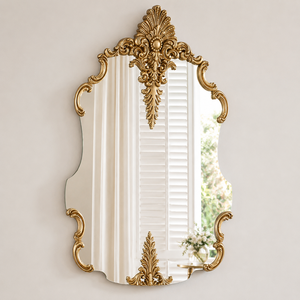 Antique <b>Gold</b> Baroque Wall <b>Mirror</b> Ornate Vintage Decorative <b>Mirror</b> for Bathroom Bedroom Living Room Home Decor - Product Image 4
