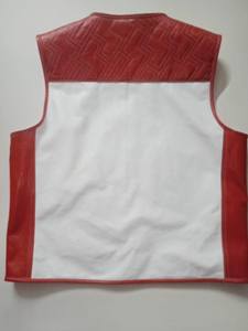 Gilet en cuir professionnel pour motard, qualité export, fabrication OEM sur mesure, gilet en cuir véritable sur mesure, coupe ajustée pour les motards - Product Image 4