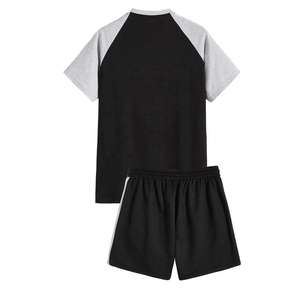 Conjunto Deportivo para Hombre, Camiseta Casual de Manga Corta con Estampado y Pantalones Cortos con Cordón en la Cintura, Ligero y Cómodo para Otoño, 2 en 1, Personalizable - Product Image 3