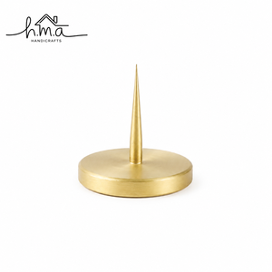 Support de bougie de Noël en aluminium résistant à la chaleur, support décoratif à pointes, base de bougie faite à la main, décoration de table, décoration de la maison, salle à manger - Product Image 1