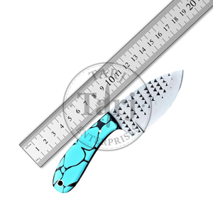Cuchillo de Caza Industrial de Hoja Fija de Acero D2 Hecho a Mano por TARJ ENTERPRISES, Alta Durabilidad, Filo Recto, Funda de Cuero (3 Años de Garantía) - Product Image 3