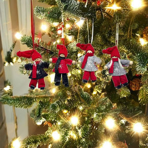 Set of 2 Handmade Cute Woolen Felt Pendant <b>Christmas</b> Tree Ornament - Product Image 5