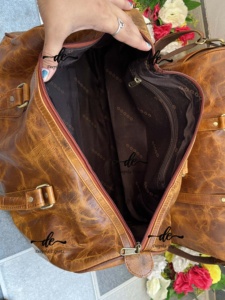 New Design Crunch Leather Luggage Bags Multi Uses Handmade Bag Unisex Travel Bag <b>Big</b> Size Multi Uses Hair on Hide <b>Handbag</b> - Product Image 5