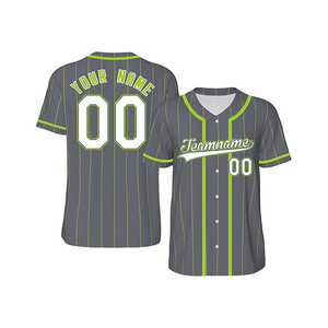 Customizable Baseball Jersey V Neck Short Sleeve Breathable Quick Dry Anti-Bacterial Silk Screen Printed Adult Unisex 100% - Product Image 1