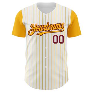 Maillot de baseball personnalisé sublimé OEM 100% polyester respirant à manches courtes imprimé pour l'été avec nom d'équipe personnalisé unisexe adulte - Product Image 4