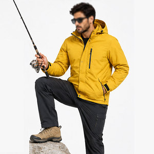 Vêtements chauds à capuche imperméables avec fermeture éclair pour la pêche, veste coupe-vent personnalisée avec logo, veste imperméable Gor Tex, taille plus - Product Image 6