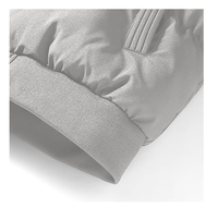 Veste d'hiver pour homme en duvet, avec logo personnalisé OEM, épaisseur standard, teinte unie, veste en polaire pour homme, vêtements d'extérieur pour homme