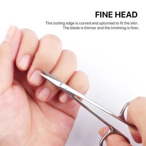 Tijeras profesionales para cutículas para el cuidado preciso de las uñas, herramienta de manicura de acero inoxidable para uso en salón y en el hogar - Product Image 3