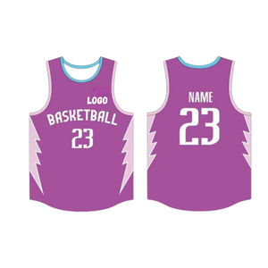 Uniformes de Baloncesto Sublimados Personalizados, Ropa Deportiva, Camisetas de Malla Unisex, Tallas Grandes, Antibacterianas, de Secado Rápido, 100% Poliéster - Product Image 4