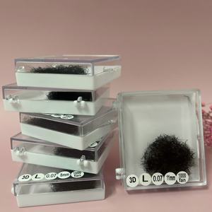 Cils pré-faits, cils faits à la main, cils en cachemire noir mat, extensions de cils, extensions de cils wimpernextension - Product Image 4