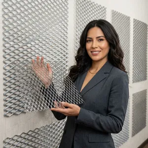 Rollo de Malla Metálica Galvanizada Perforada con Orificios en Forma de Diamante, de Alta Resistencia, para Cercas Industriales, Divisores de Seguridad, Decorativa, Fabricante Personalizado IRAJ - Product Image 1