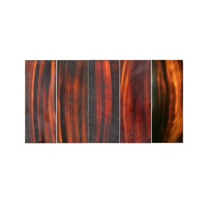 Assiette Traditionnelle en Corne Rustique, Motif Marbré Tourbillonné, Marron & Crème, Écologique, Faite à la Main, Moderne - Product Image 5