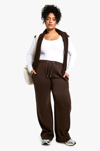Wholesale Custom Chocolate Women's Towelling Applique Straight Leg Joggers Terry Fleece Women Sweatpants Women's Pants & <b>Trouser</b> - Product Image 2